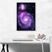 ARTCANVAS Spiral Whirlpool Galaxy Hubble Telescope NASA Photograph - Wrapped Canvas Photograph Print Canvas in Indigo | Wayfair PHONAS145-1L-26x18