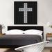 ARTCANVAS Jewel Christian Cross Church Pixel - Wrapped Canvas Graphic Art Print Canvas, Wood in White | 36 H x 36 W x 1.5 D in | Wayfair