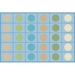 Blue/Green 72 x 0.31 in Area Rug - Carpets for Kids Geometric Tufted Area Rug Nylon | 72 W x 0.31 D in | Wayfair 64816
