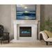 Los Angeles Cast Stone Hamilton Fireplace Surround, Solid Wood in White | 54 H x 70 W x 15 D in | Wayfair LACS-FM-HAMILTON-8