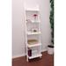 Latitude Run® Ekalaka 65.75" H x 18.25" W Ladder Bookcase Wood in White | 65.75 H x 18.25 W x 13.625 D in | Wayfair ZIPC8604 37932325