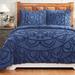 Cleo Comforter Set Collection by Better Trends in Navy (Size TWIN)