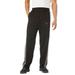 Men's Big & Tall Power Wicking Pants By KS Sport™ by KS Sport in Black Steel (Size L)