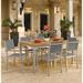 Oxford Garden Travira 7-Piece Outdoor Dining Set Wood in Brown | Wayfair 5100