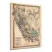 Williston Forge 1876 Map of California - Unframed Graphic Art Print on Paper Paper | 24 H x 18 W x 0.1 D in | Wayfair