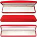 The Holiday Aisle® Long Plush Velour Hinged Gift Box Bracelet, Watch Fabric in Red | 1.13 H x 8.38 W x 1.88 D in | Wayfair