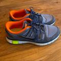 Nike Shoes | Men’s Nike Free Shoes - Gingham Pattern - Rare! | Color: Blue/Orange | Size: 10