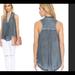 Free People Tops | Free People Sleeveless Tie Front V-Neck Blouse | Color: Blue | Size: S