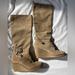 Coach Shoes | Coach Candid Suede Knee High Wedge Boots Sz 7.5 | Color: Brown/Tan | Size: 7.5