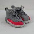 Nike Shoes | Nike Baby's Gray Jordan 12 Retro Shoes Size 5c | Color: Gray/Pink | Size: 5c