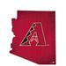 Arizona Diamondbacks 12" Logo State Sign