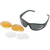 Wiley X Romer 3 Sunglasses - 3 Lens Package 1 Matte Black Frame w/Smoke GreyClearLight Rust Lens 1006