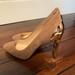 Nine West Shoes | Nine West Pointy Toe Pump- Leather | Color: Tan | Size: 6.5