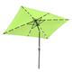 Ruication 2m x 3m Square Patio Parasol Umbrella Garden Parasol Hanging Sun Shade Crank Tilt Deluxe Octagon Sun Shading Canopy for Garden Hotel Market Saloon Pool side Beach Outdoor Green