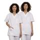 UniMediForm 2X Medical Scrub Set Unisex Medical Uniform with Top and Pants - for Professionals in Hospital Healthcare - 100% Sanfor Cotton Oeko-Tex Certified® by Doctors, Nurses, Veterinarians White