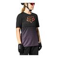 Fox Racing Women's Flexair Short Sleeve Jersey T-Shirt, Black/Purple, Medium