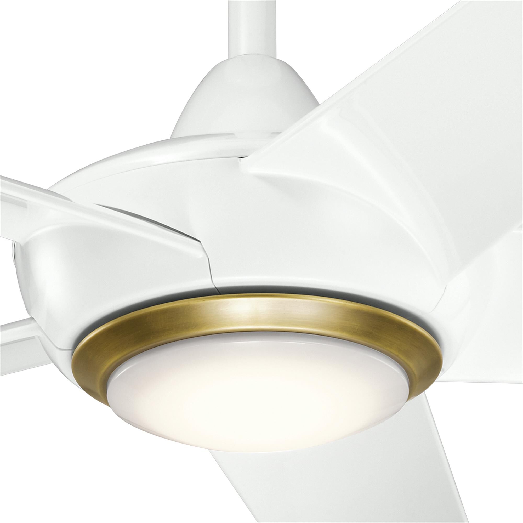 Kichler Lighting Kapono 52 Inch Ceiling Fan with Light Kit - 330089WH