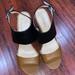 Nine West Shoes | Black Brown Sandal Wedges | Color: Black/Brown | Size: 7