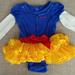Disney Costumes | Disney Store Snow White Onesie Halloween Costume | Color: Blue/Yellow | Size: 3 Months