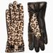 Kate Spade Accessories | Kate Spade Cheetah Leather Gloves | Color: Black/Tan | Size: Various