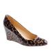 J. Crew Shoes | J.Crew Patent Leather Leopard-Print Wedges | Color: Brown | Size: 7