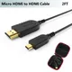 FOINNEX – câble Flexible Micro HDMI vers HDMI 2 pieds pour cardan GoPro Hero 7 Black caméra