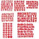 Matrices en métal de série de lettres anglaises modèle de découpe pour bricolage en relief galets