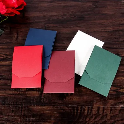 Mini enveloppes épaisses vintage de style européen pour étudiant porte-carte d'identité mignon