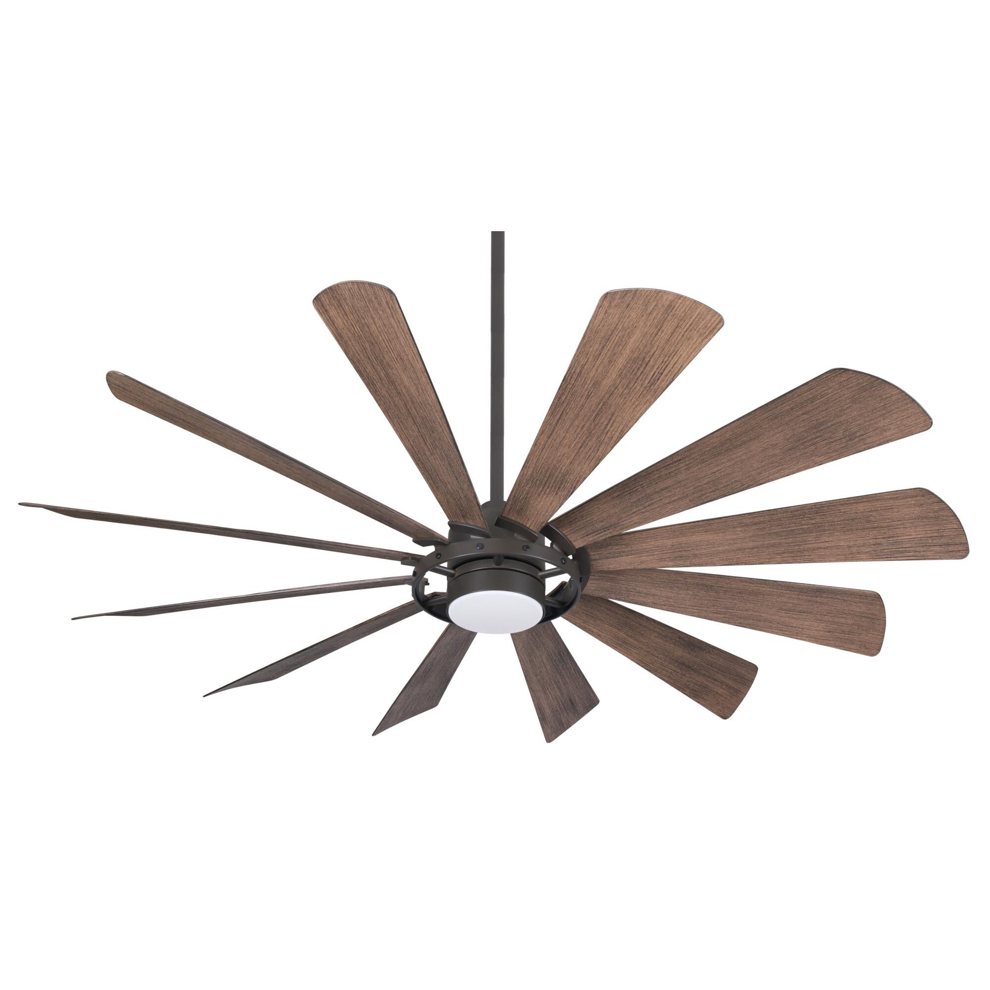Minka Aire Windmolen 65 Inch Ceiling Fan with Light Kit - F870L-ORB