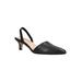 Extra Wide Width Women's Sarah Pump by Bella Vita in Black Leather (Size 11 WW)