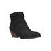 Wide Width Women's Helena Booties by Bella Vita in Black (Size 9 W)