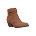 Wide Width Women's Helena Booties by Bella Vita in Tan (Size 8 W)