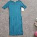 Lularoe Dresses | Lularoe Woman's Julia Dress | Color: Blue/Green | Size: Xxs