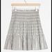 Anthropologie Skirts | Anthropologie Current Air Batia Skirt Silver Xs | Color: Silver | Size: Xs