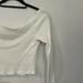 Brandy Melville Tops | Brandy Melville Off Shoulder White T | Color: White | Size: One Size (Approx. Medium)