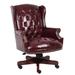 Darby Home Co Lizbeth Executive Chair Upholstered, Wood in Black/Brown | 44 H x 30 W x 32 D in | Wayfair 53E4623105FF46A2A561D46EE23D8BB7