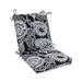 Bungalow Rose Indoor/Outdoor Dining Chair Cushion Polyester in Gray/Black | 3 H x 18 W x 36.5 D in | Wayfair DE71932E21904398A66C94E1CF6F78DC