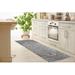 White 36 x 24 x 0.08 in Area Rug - Mclane NAVY Kitchen Mat By Alcott Hill® Polyester | 36 H x 24 W x 0.08 D in | Wayfair