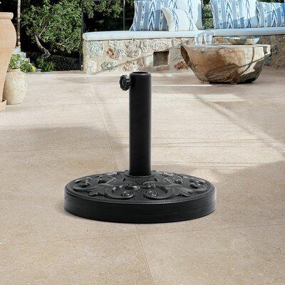 Arlmont & Co. 30lbs Heavy Duty Patio Market Umbrella Base, Round Cement Umbrella Stand For Outdoor, Deck, Lawn, Garden | Wayfair