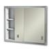 Orren Ellis Kinard 24.63" x 19.19" Recessed Medicine Cabinet, Stainless Steel | 19.19 H x 24.5 W x 4.1875 D in | Wayfair ORNE4951 42690729