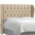 Wayfair Custom Upholstery™ Elsa Upholstered Wingback Headboard Upholstered | 55 H x 65 W x 13 D in CSTM1507 40849325