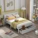 Heliconia Full/Double Bed by Harriet Bee Wood in White | 36.2 H x 57.6 W x 76 D in | Wayfair 0545C5D3765A4694BF05E3F3B64D337A