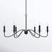 Birch Lane™ Ableton 6 - Light Candle Style Classic/Traditional Chandelier Metal in Black | 18" H x 30" W x 30" D | Wayfair