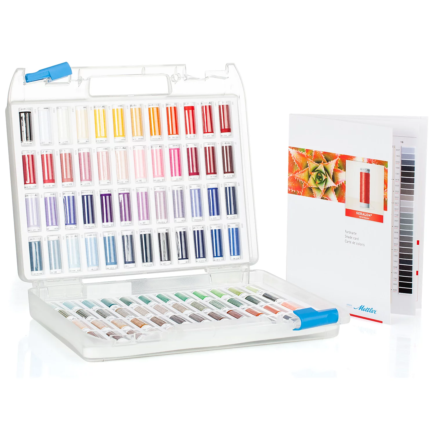 Mettler Fadenkoffer Seralon, mit 96 Nähgarnen