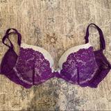 Victoria's Secret Intimates & Sleepwear | 34b Victoria’s Secret Dream Angels Push-Up Bra | Color: Blue/Purple | Size: 34b