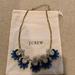 J. Crew Jewelry | J Crew Costume Jewelry Statement Necklace | Color: Blue/Gold | Size: Os