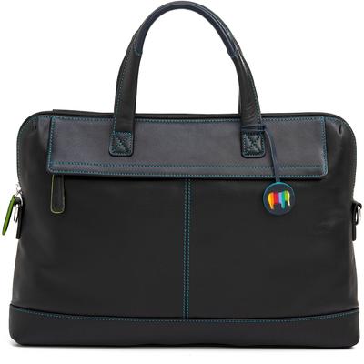 Mywalit Aktentasche Leder 40 cm Laptopfach black/pace Schwarz Image
