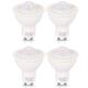 YSSMAO 4Pack GU10 Led Bulbs PIR Motion Sensor LED Light Bulbs 5W Dusk To Dawn Light Bulbs for Stairs Garage Corridor Walkway Hallway,Day White 6000K