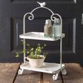 White Songbird Two-Tier Caddy - CTW Home Collection 790040