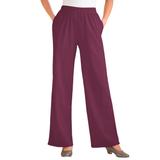 Plus Size Women's 7-Day Knit Wide-Leg Pant by Woman Within in Deep Claret (Size 4X)